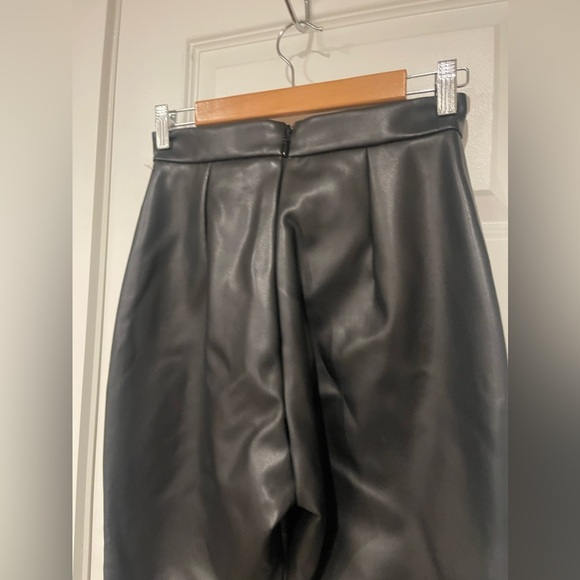 House of CB Mistress Rocks faux leather flare pants - Picture 4 of 11